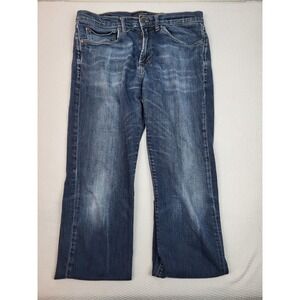 Lucky Brand 121 Slim Straight Jeans Mens 33 32‎ Blue Stretch Comfort Trousers